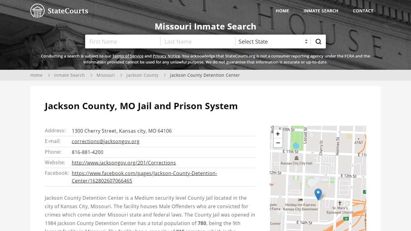 Jackson County, MO Jail and Prison System - statecourts.org